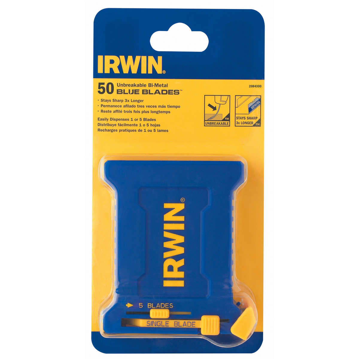 Irwin Industrial 50PK BI-METAL RAZOR BLADES "BLUE BLADE" 50 PK