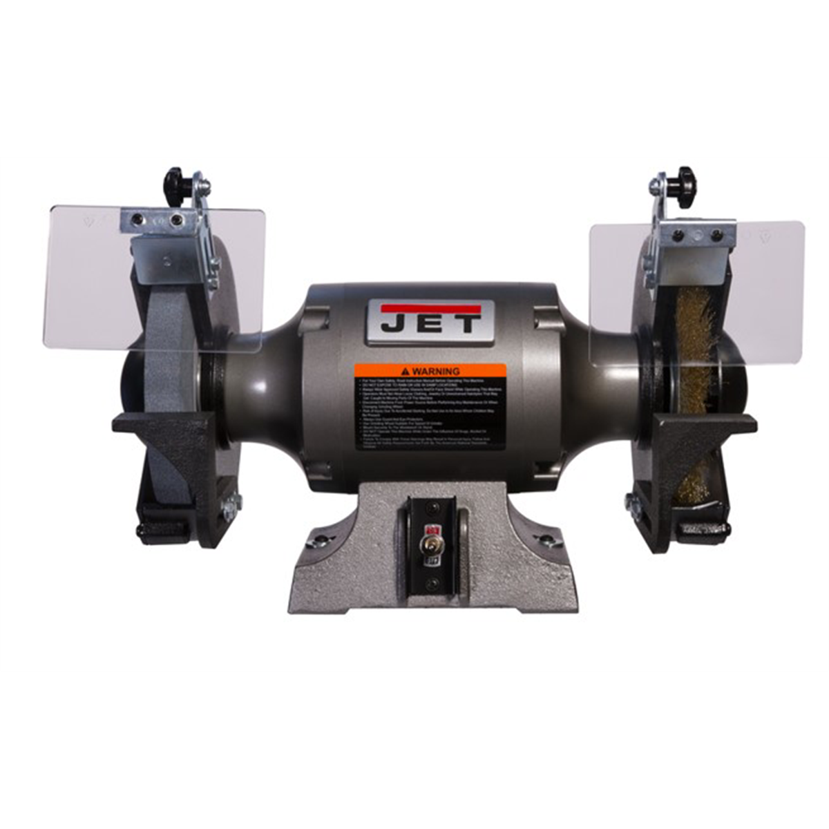 Jet Tools SHOP GRINDER 8" GRINDING & WIRE WHEEL, 1HP,