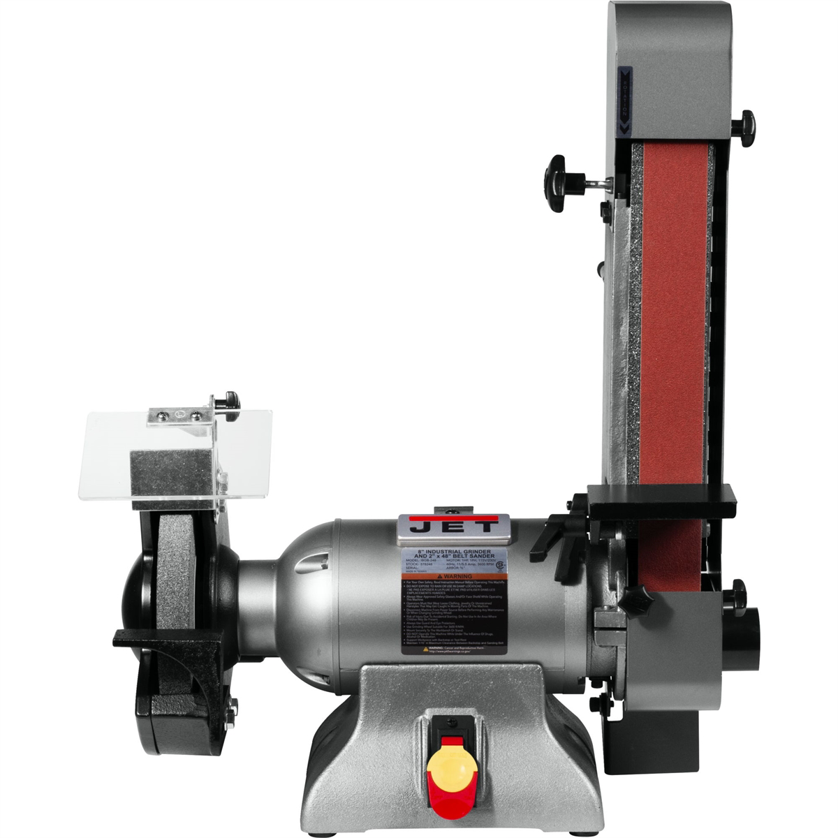 Jet Tools 8" INDUSTRIAL GRINDER 2X48 BELT SER