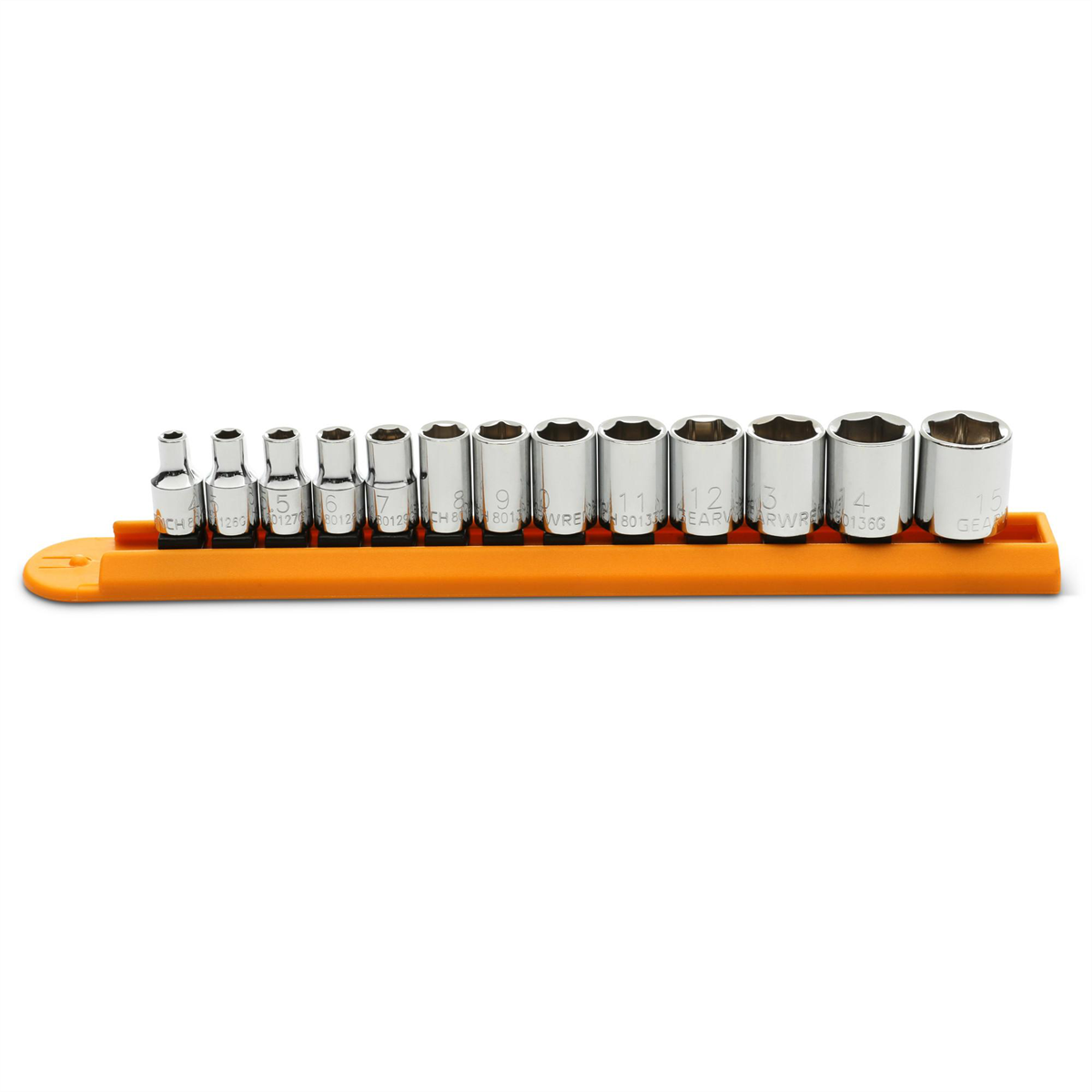 GearWrench 13 Piece 1/4 Inch Drive 6 Point Standard Metric Socket Set