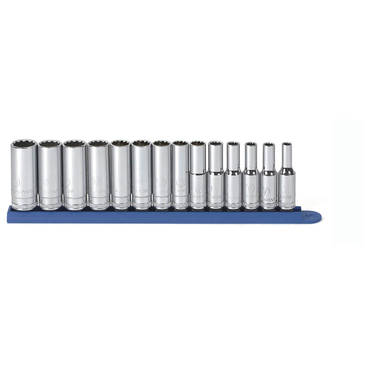 GearWrench 14 Piece 3/8 Inch Drive 12 Point Deep Metric Socket Set