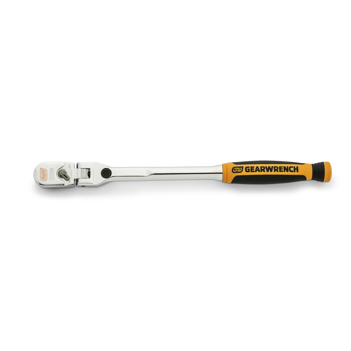 GearWrench 1/4 Inch Drive 120XP Dual Material Handle Locking Flex Head Ratchet 9 Inch