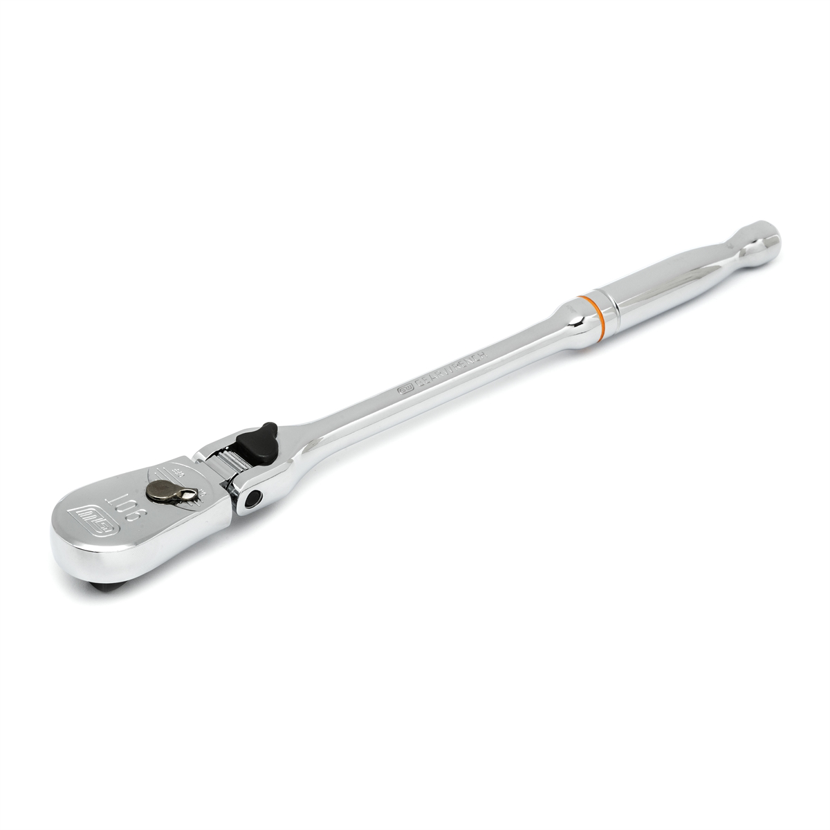 GearWrench 3/8 Inch Drive 90-Tooth Locking Flex Head Teardrop Ratchet 11 Inch