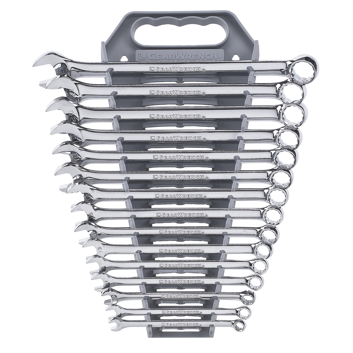 GearWrench 15 Piece 12 Point Long Pattern Combination Metric Wrench Set