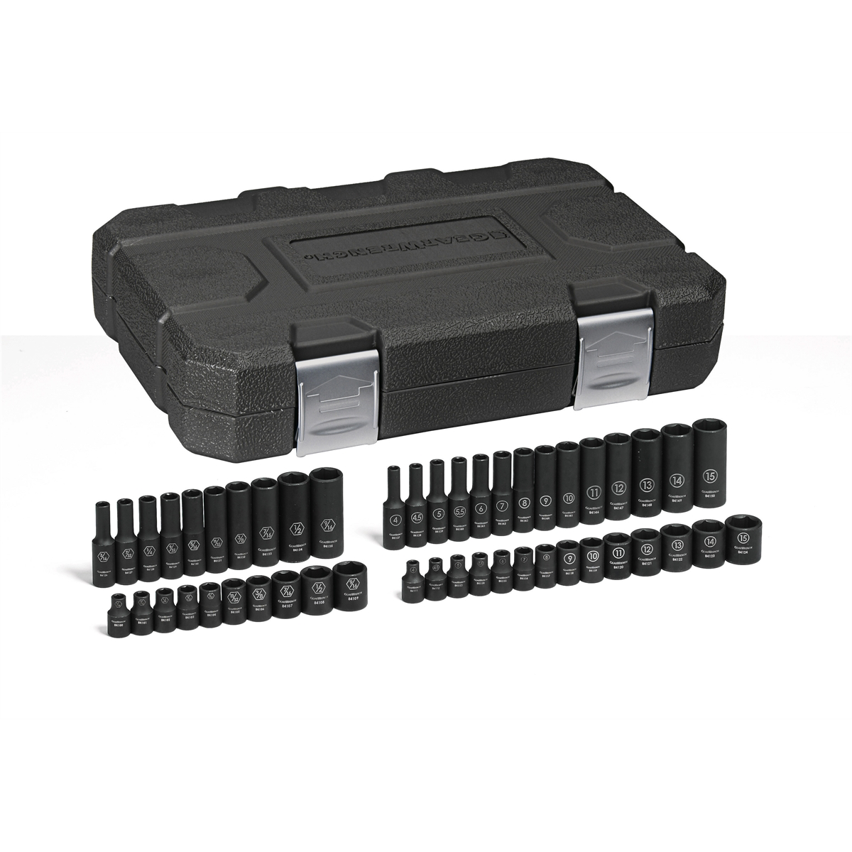 GearWrench 48 Piece 1/4 Inch Drive 6 Point Standard & Deep Impact SAE/Metric Socket Set