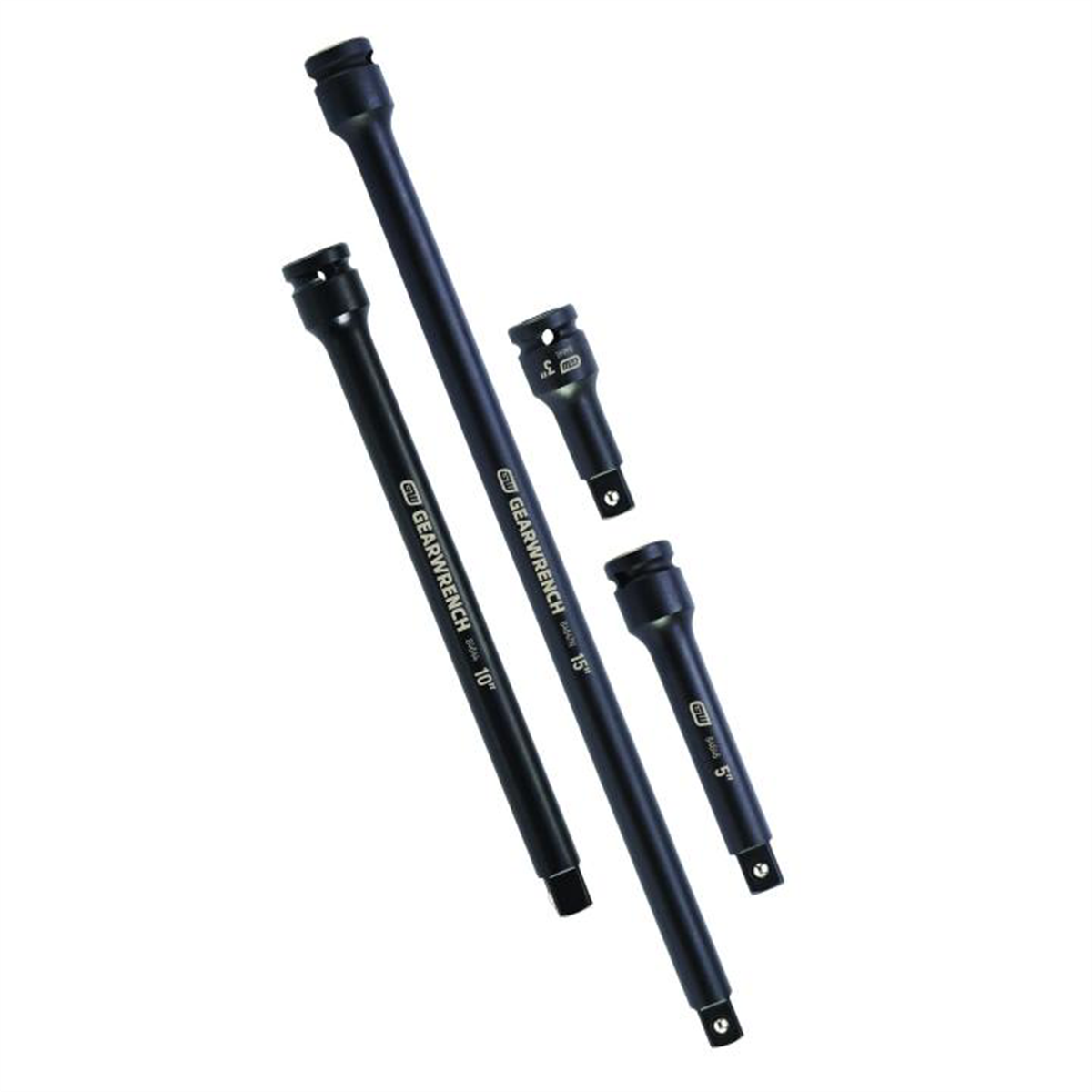 GearWrench 4 Piece 1/2 Inch Drive Impact Extension Set 3 Inch, 5 Inch, 10 Inch & 15 Inch