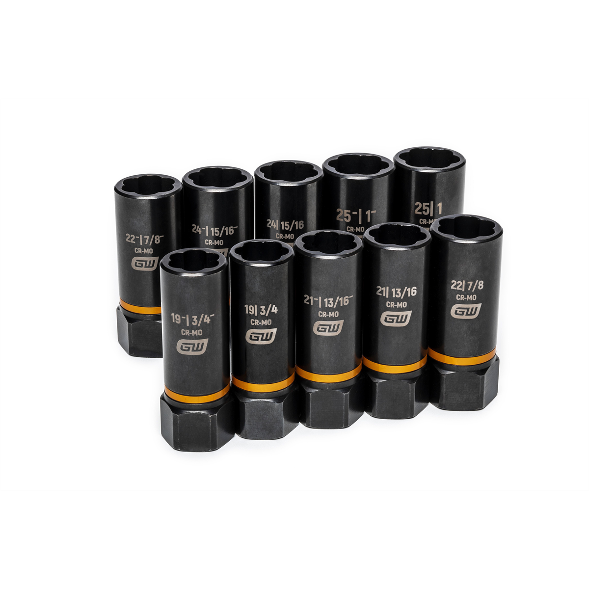 GearWrench 10 Piece 1/2 Inch Drive Bolt Biter Deep Extraction Socket Set
