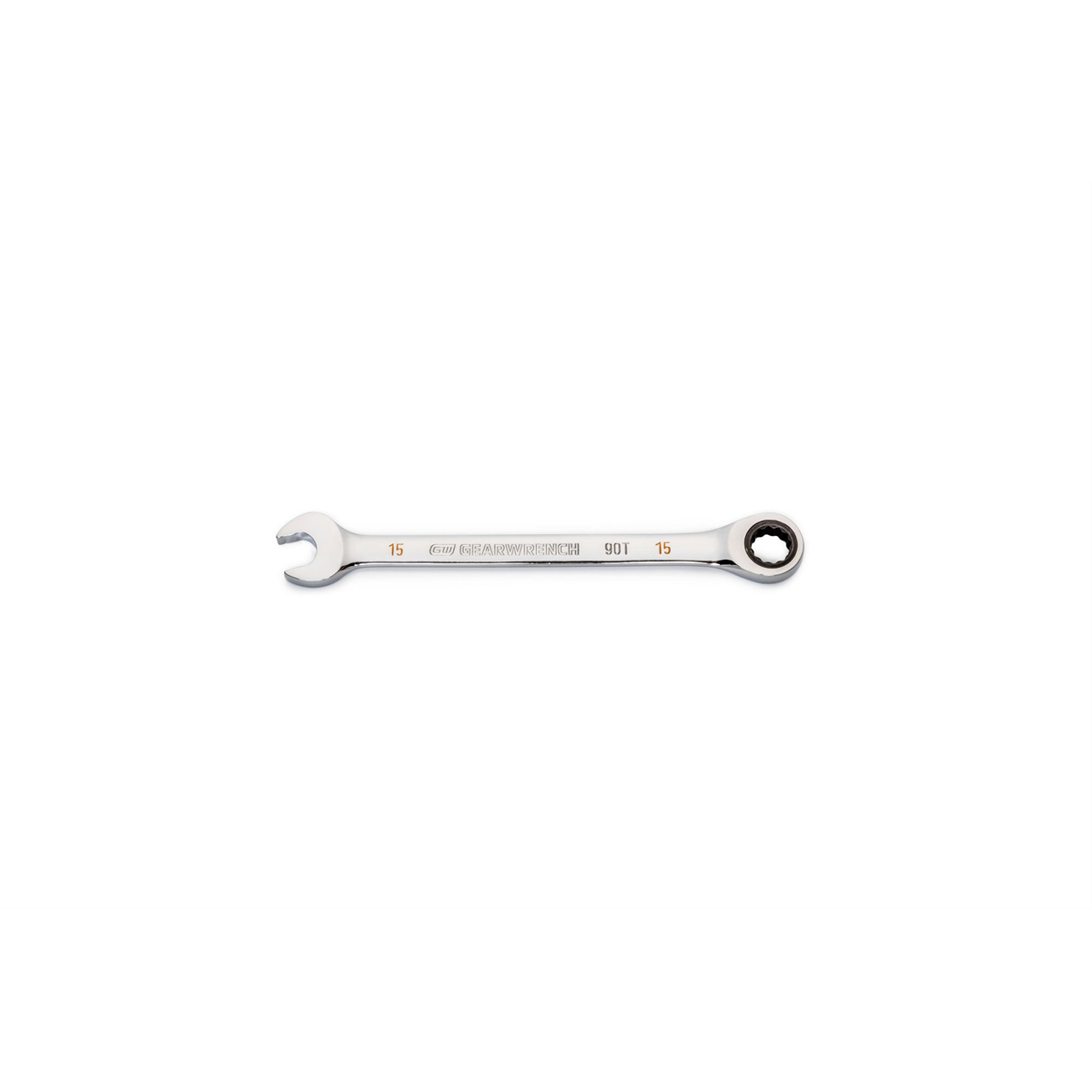 GearWrench 15mm 90-Tooth 12 Point Ratcheting Combination Wrench