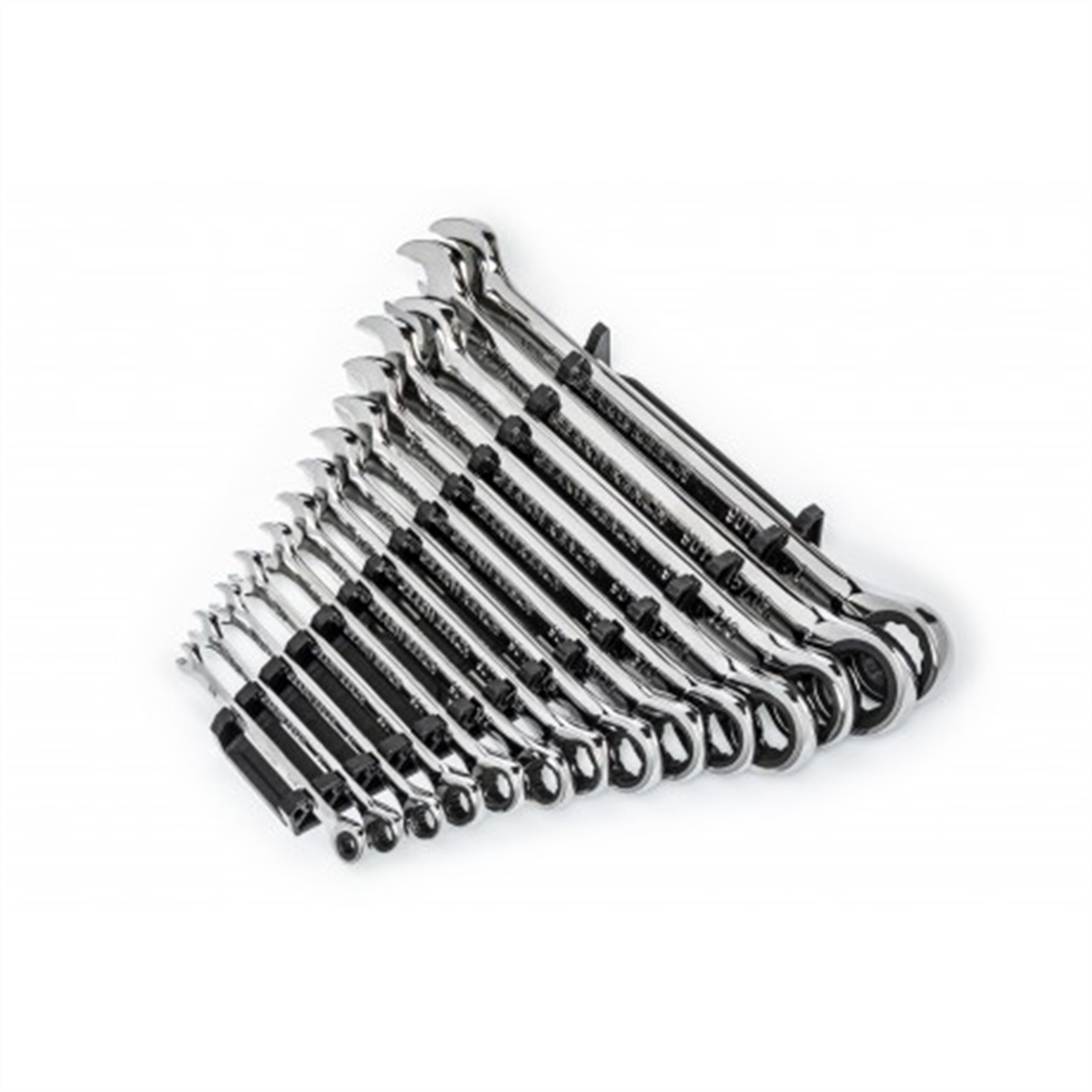 GearWrench 14 Piece 90-Tooth 12 Point SAE Combination Ratcheting Wrench Set
