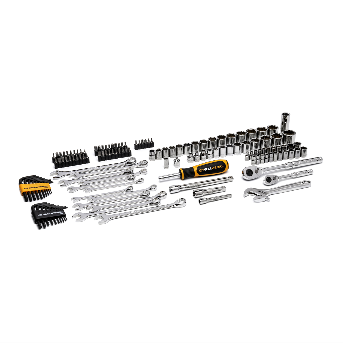 Gearwrench 138 Piece 1/4" & 3/8" Drive 72-Tooth 6 Point Professional Tool Set