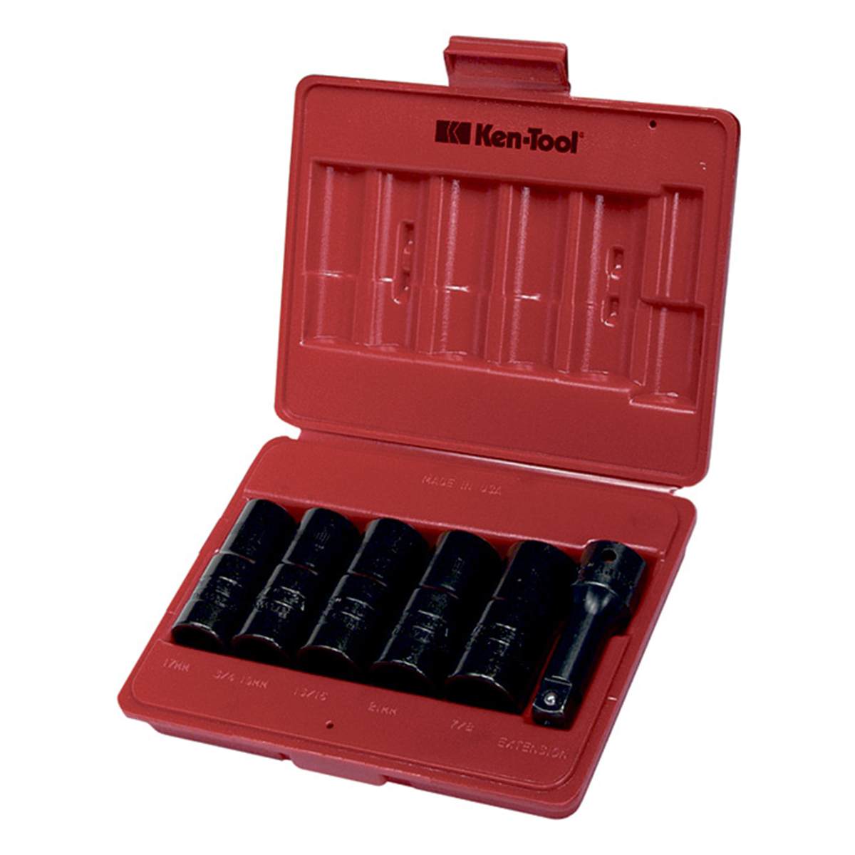 Ken-tool 6 PC DOUBLE DUTY FLIP SOCKET SET