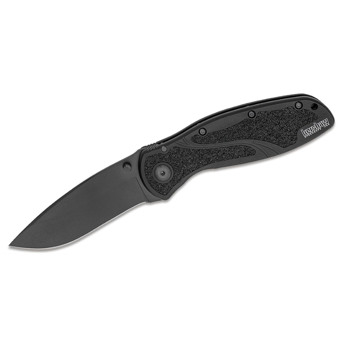 Kershaw Blur Assisted Open Inset Liner Lock Do-it-All Blade EDC Folding Pocket Knife - Black