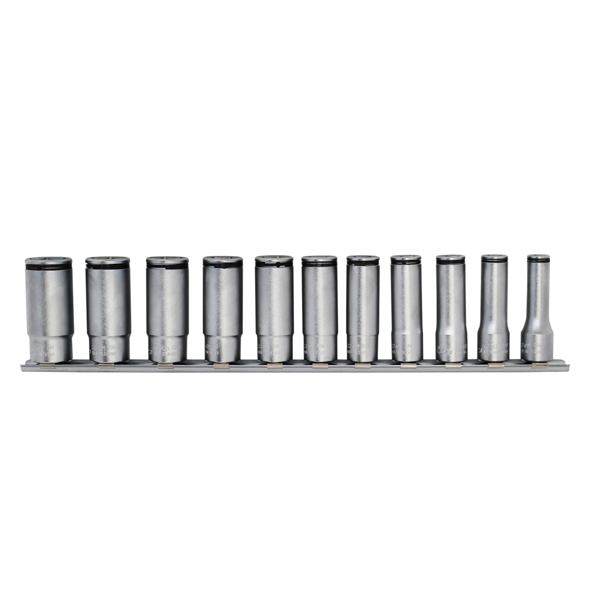 Ko-ken USA Special 3/8 Sq. Dr. Deep NUT GRIP Socket Set 8-19mm - 11 pieces