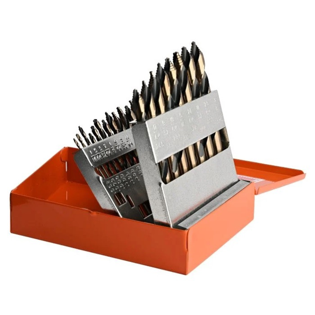KnKut KnKut 15 Piece Mechanics Length Step Point Drill Bit Set 1/16"-1/2" by 32nds
