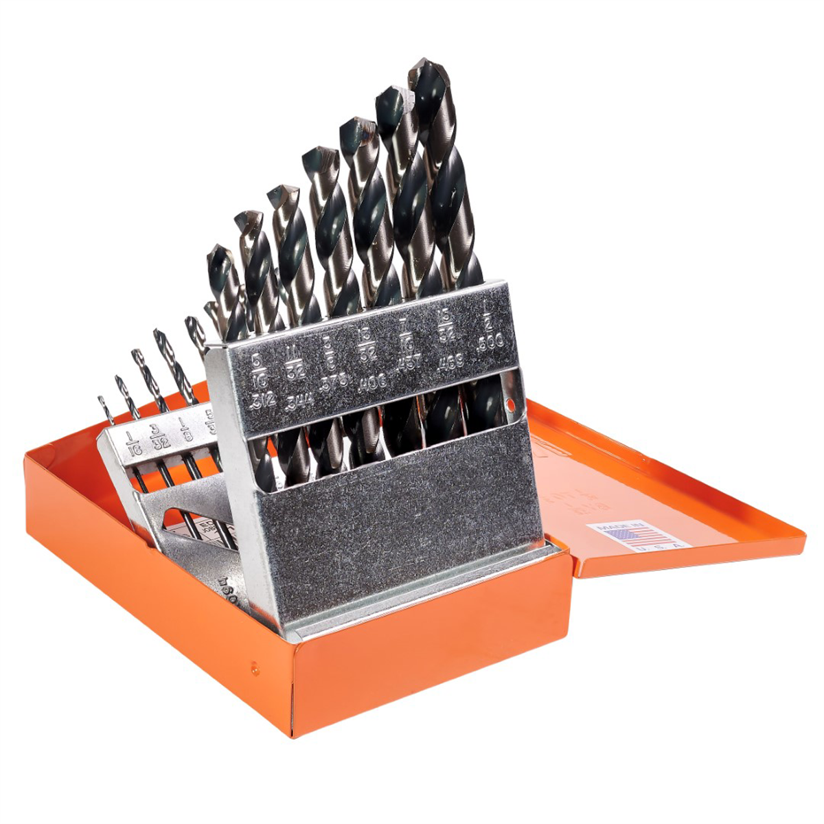 KnKut KnKut 15 Piece Jobber Length Drill Bit Set 1/16"-1/2" by 32nds