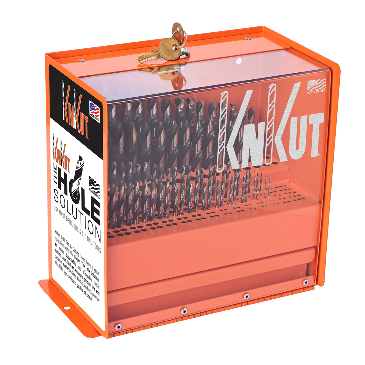 KnKut 71 Piece Fractional Jobber Bits Mobile Truck Display