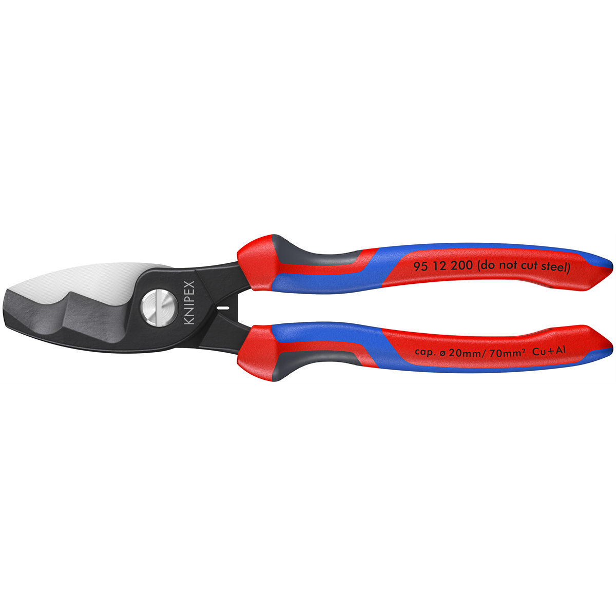 Knipex 8" Cable Shears-Twin Cutting Edges