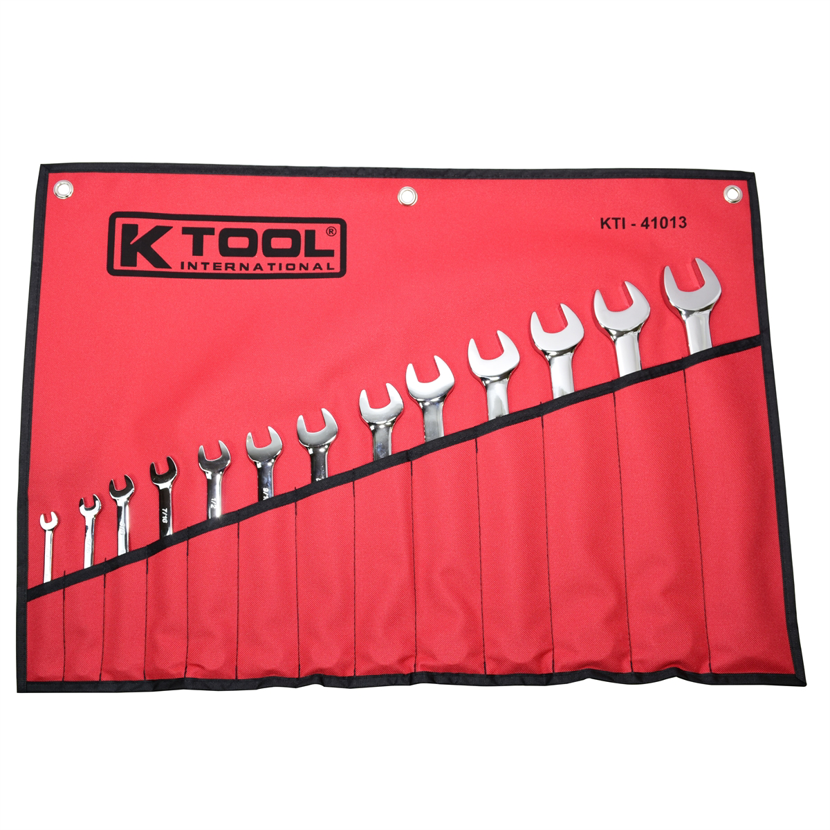 K Tool International Wrench Set Combination 13 Piece SAE