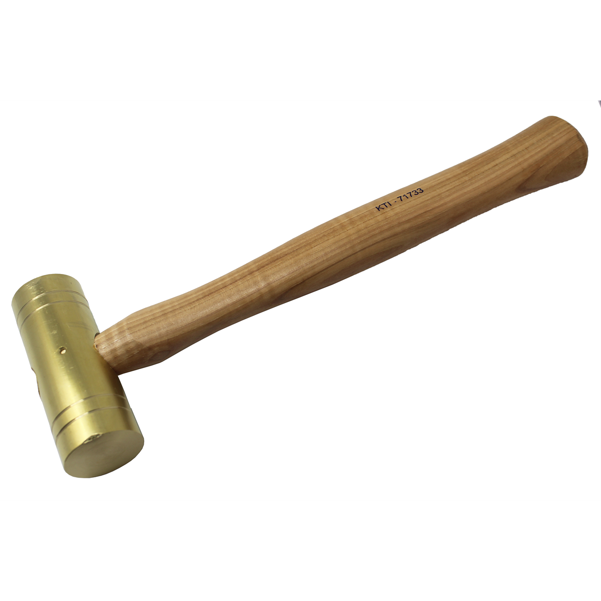K Tool International Brass Hammer 32 oz. with Wooden Hickory Handles