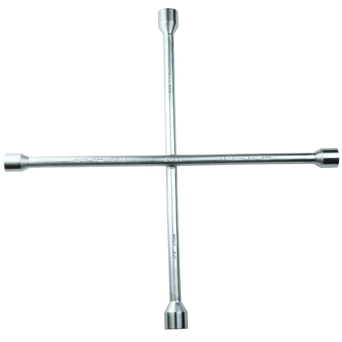 K Tool International Lugnut Wrench 18" 4 Way SAE/Metric Combo