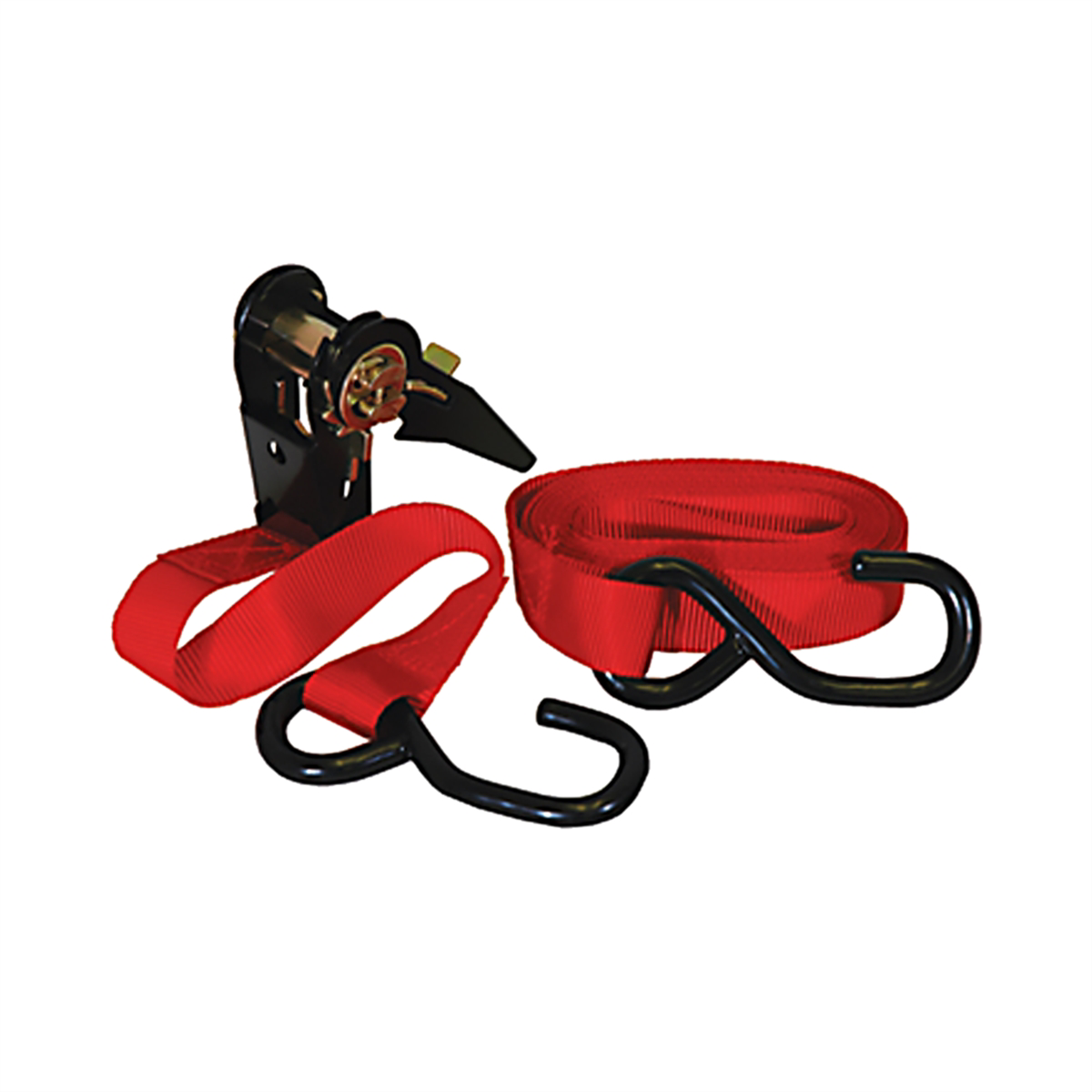 K Tool International Tie Down Strap Ratcheting 1in x 15ft.