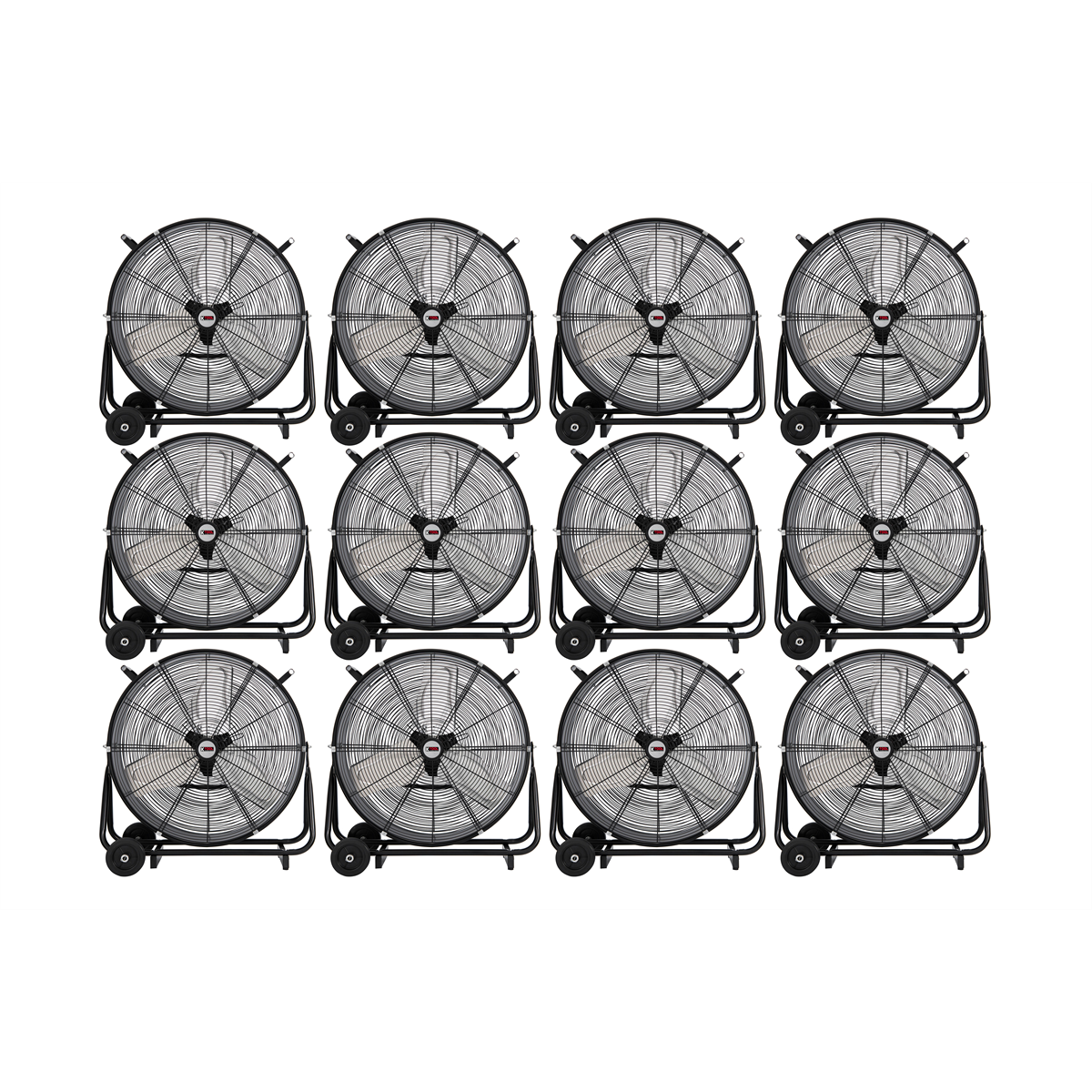 K Tool International 24" Direct Drive Industrial Tilting Drum Fan (Pallet of 12)