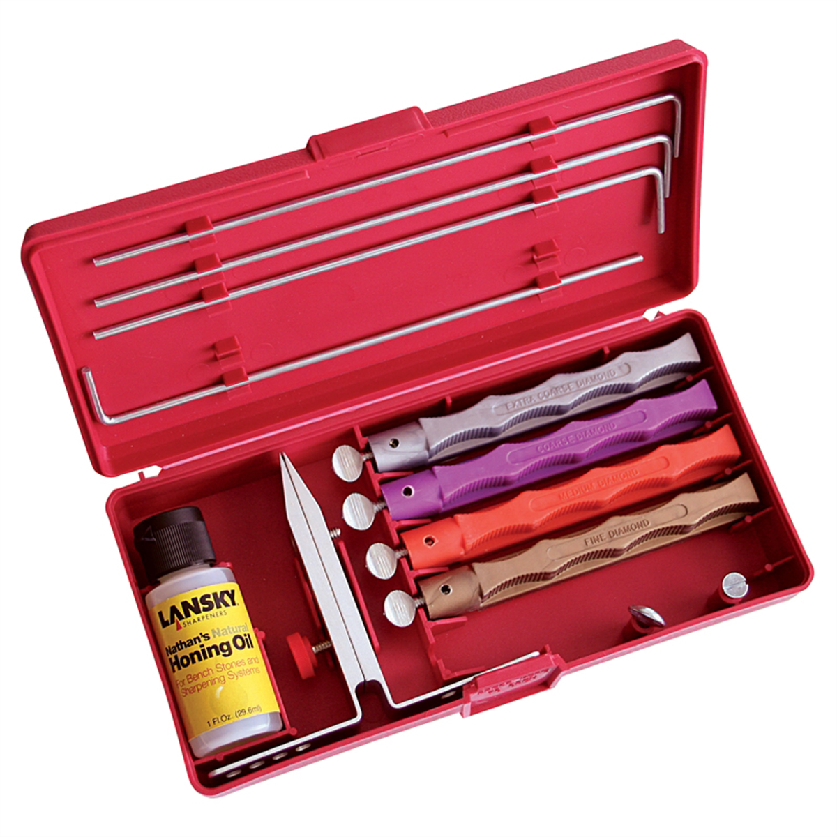 Lansky Sharpeners Diamond Deluxe 4-Stone Knife Sharpener Kit