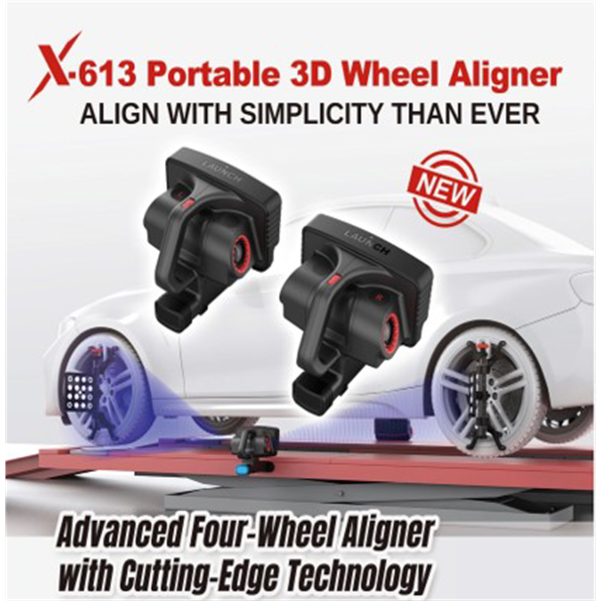 Launch Tech USA X613 Mobile Wheel Aligner?No Tablet)