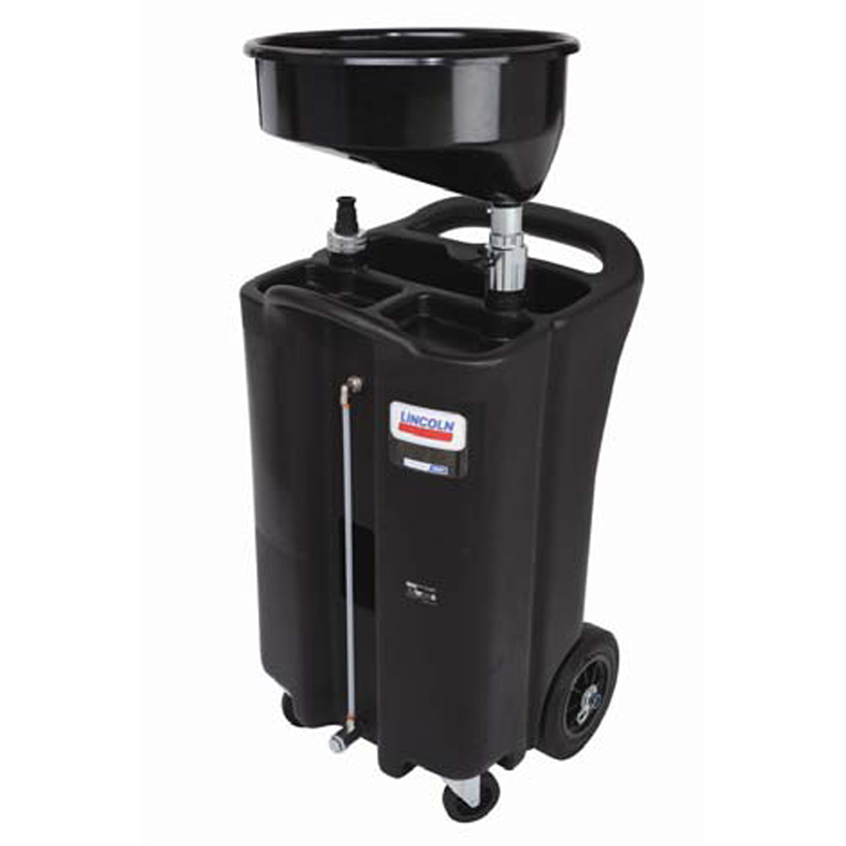 Lincoln Lubrication Portable Plastic Used Fluid Gravity Drain - 26-Gallon, Black