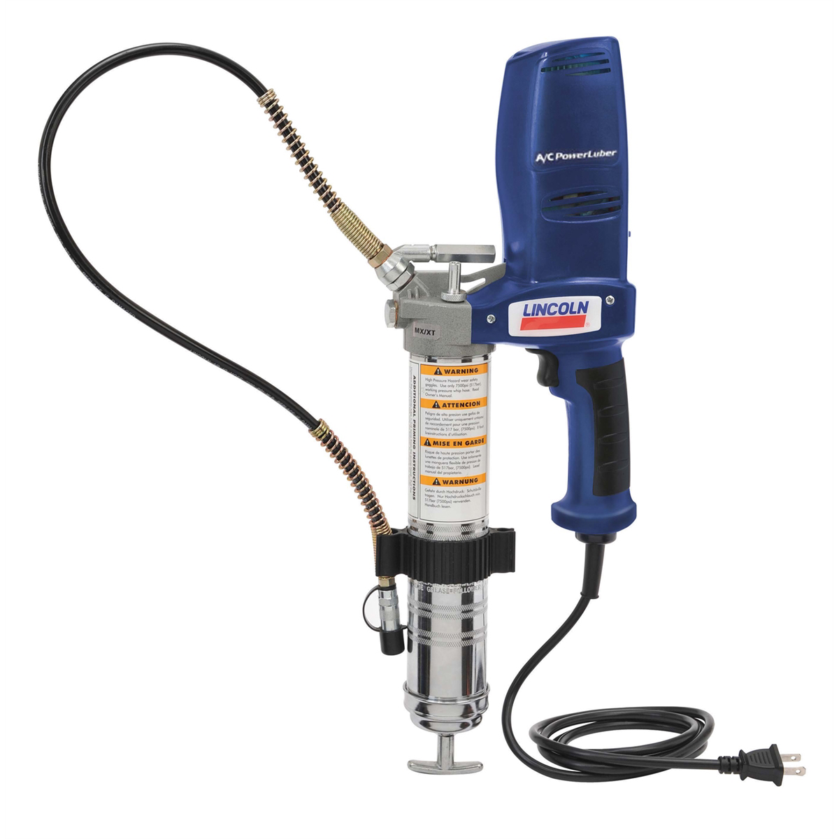 Lincoln Lubrication 120-Volt Corded Electric Grease Gun with Variable-Speed Trigger