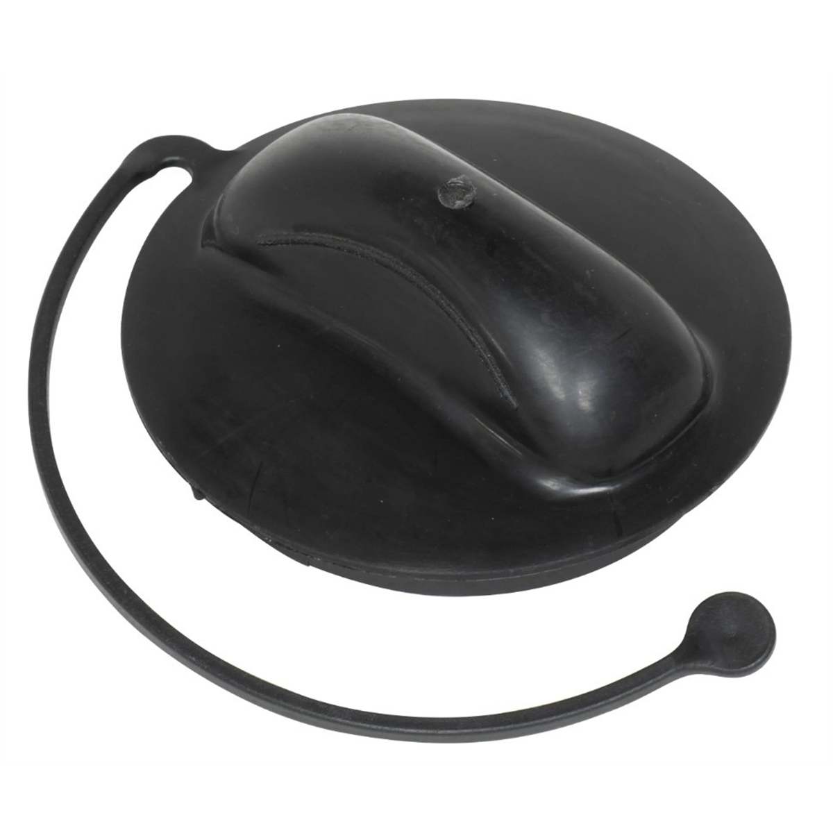 Lisle Tethered Spout Cap, Black