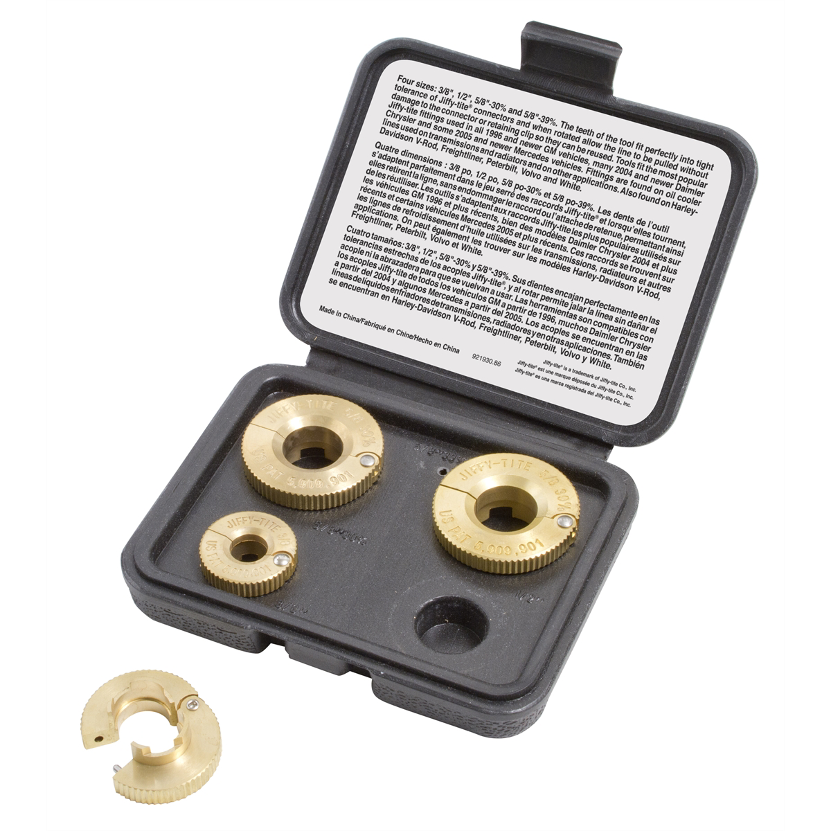 Lisle 4 pc. Low Profile Jiffy-tite Disconnect Set