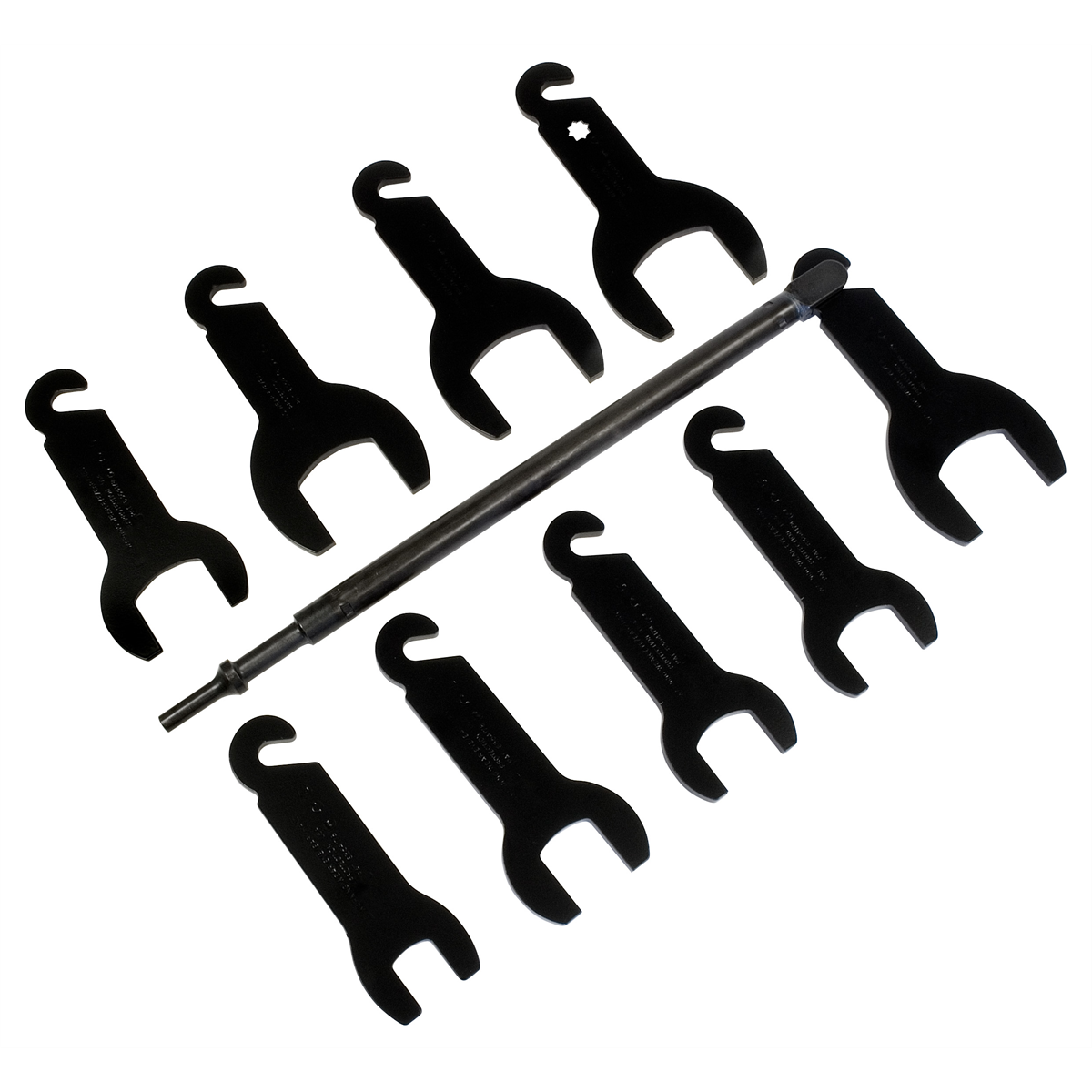 Lisle Pneumatic Fan Clutch Wrench Set, 10 pc.