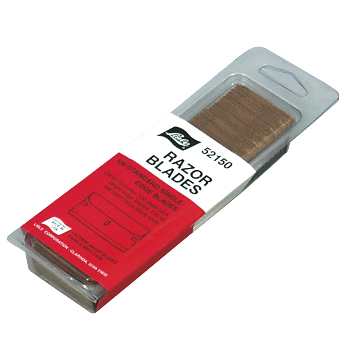 Lisle 100PK RAZOR BLADES CARBON STEEL