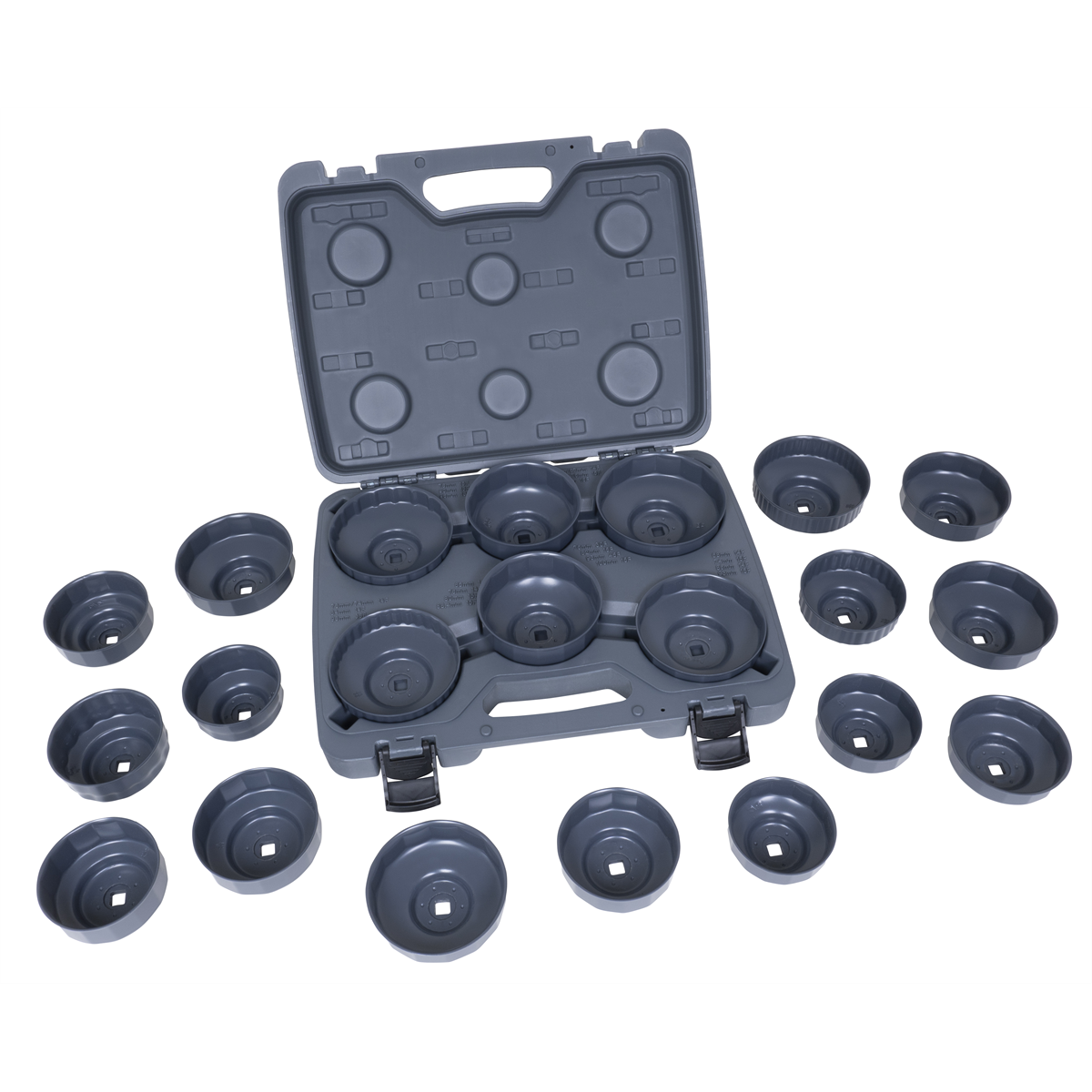 Lisle H.D. End Cap Wrench Set, 21 pc.