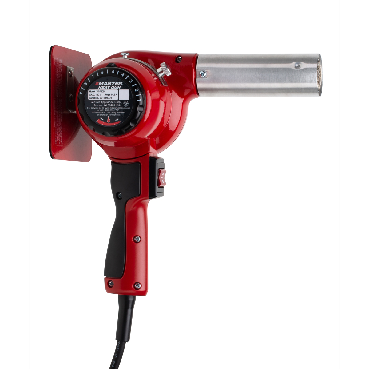 Master Appliance Varitemp Heat Gun 120V, 100 to 1200F,14.5A, 27 CFM