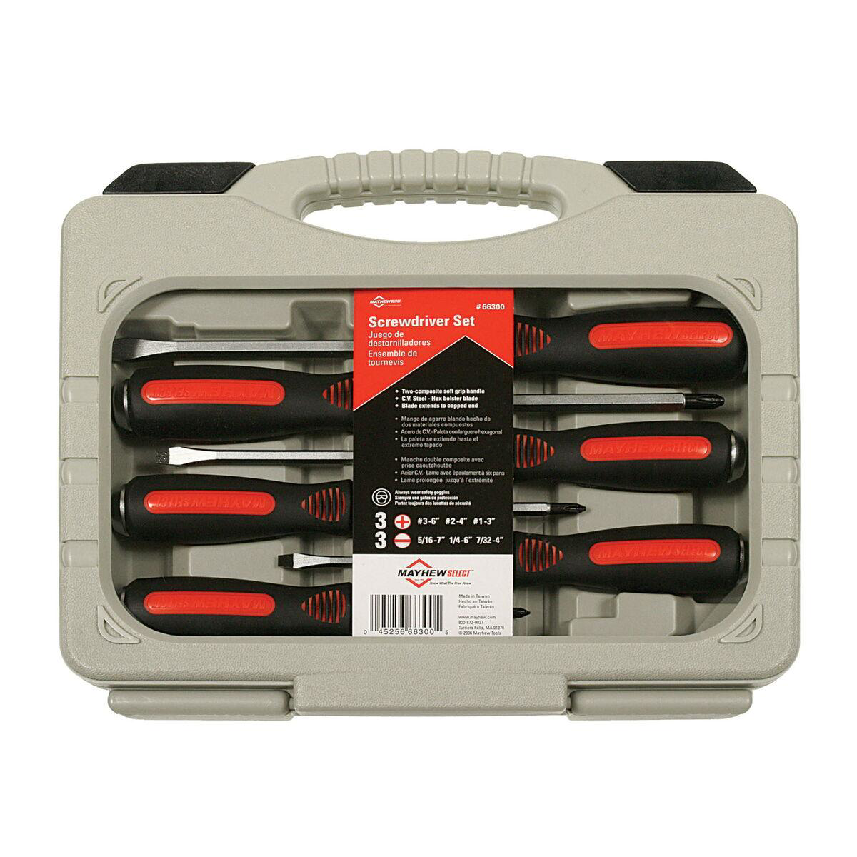 Mayhew 6PC Capped End Screwdriver Set Display