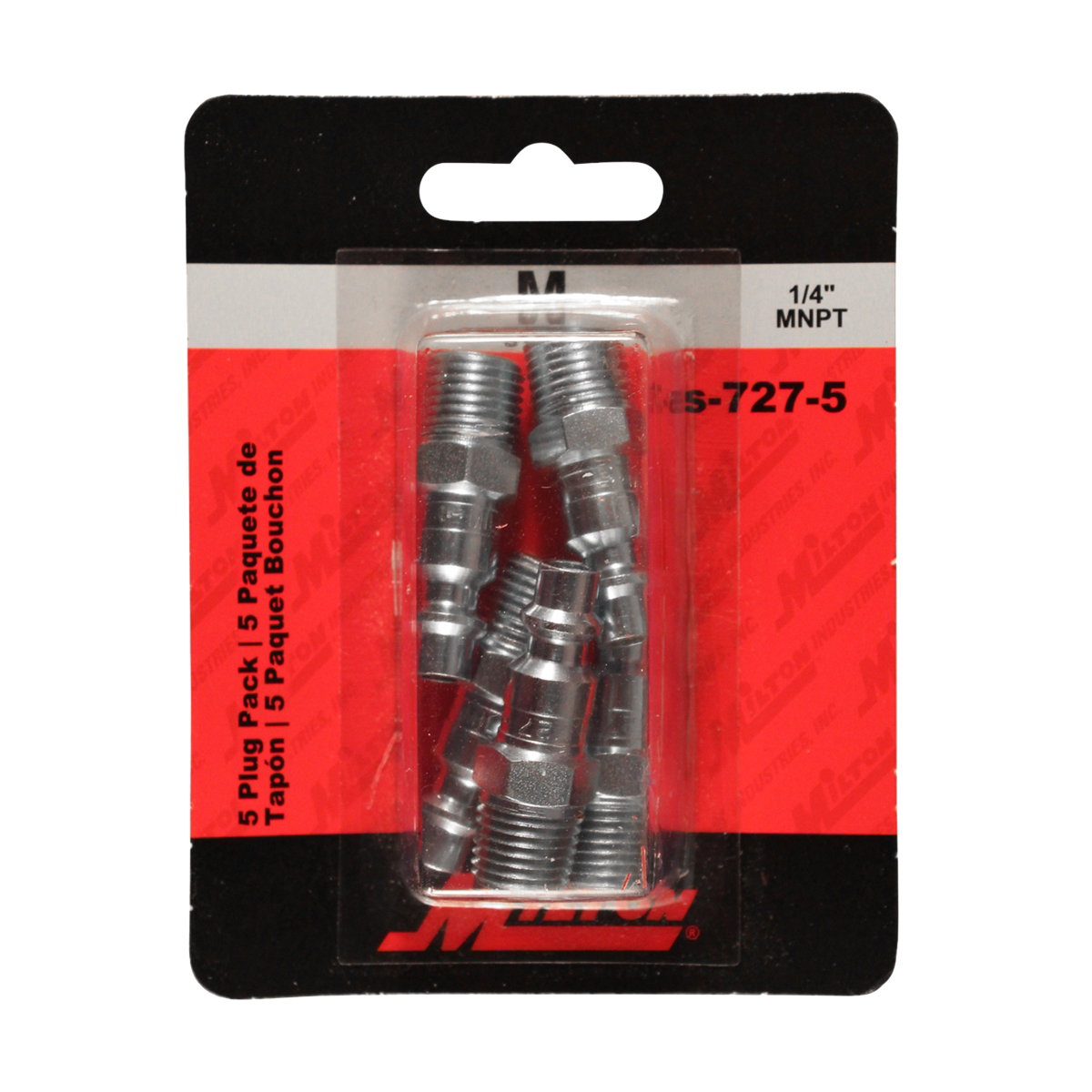 Milton Industries 1/4" Male Plug M-Style
