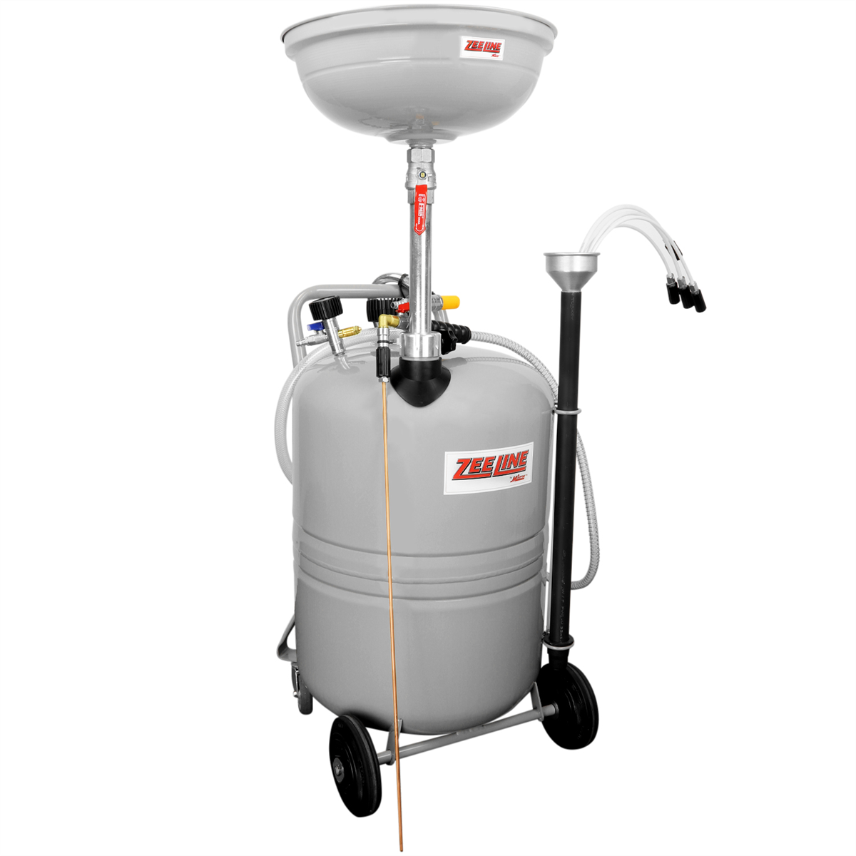 Zeeline by Milton ZE21CM - 21-Gallon Professional Combination Oil Drain & Fluid Evacuator