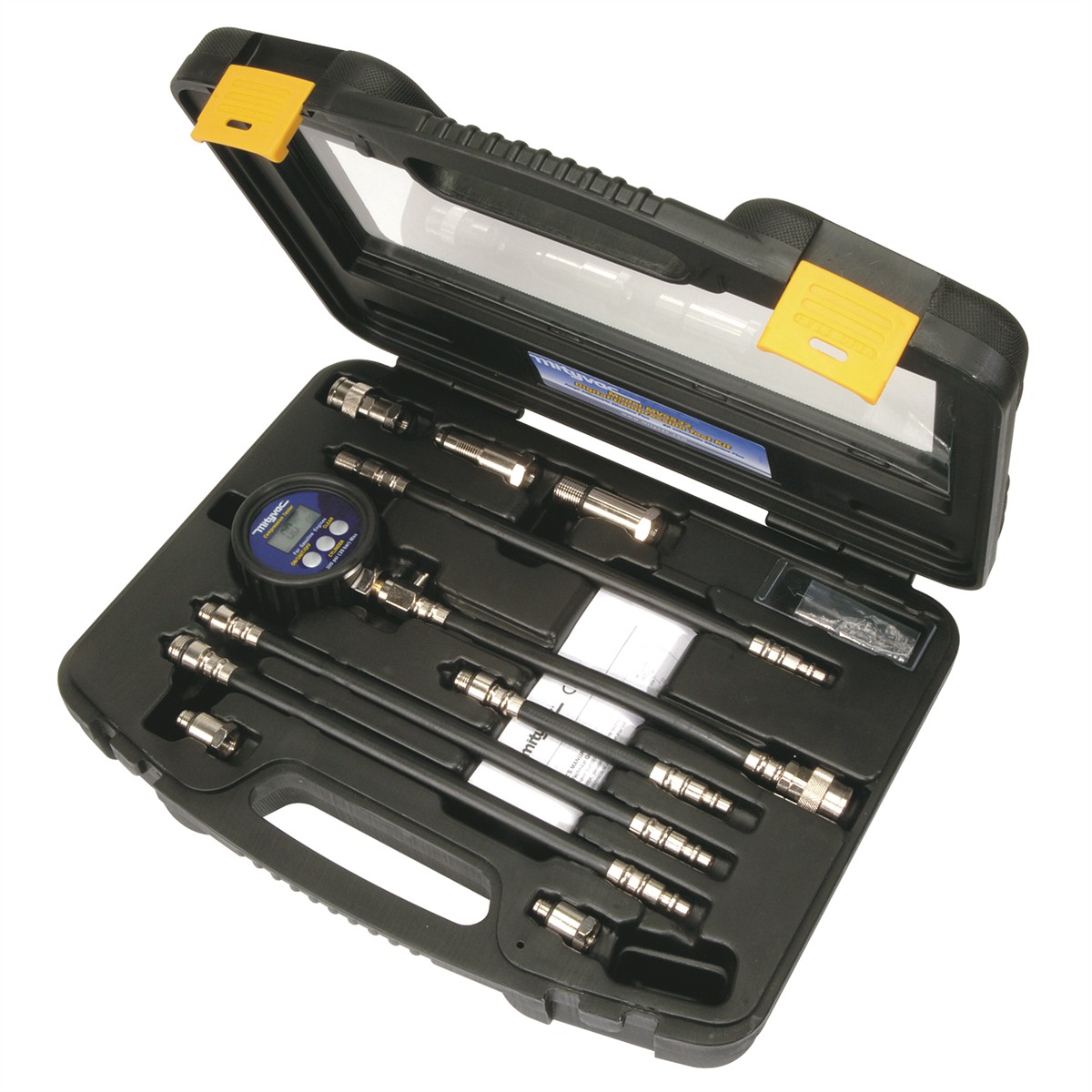 Mityvac Digital Gasoline Engine Compression Test Kit, 9 Volt, BAR and kPa