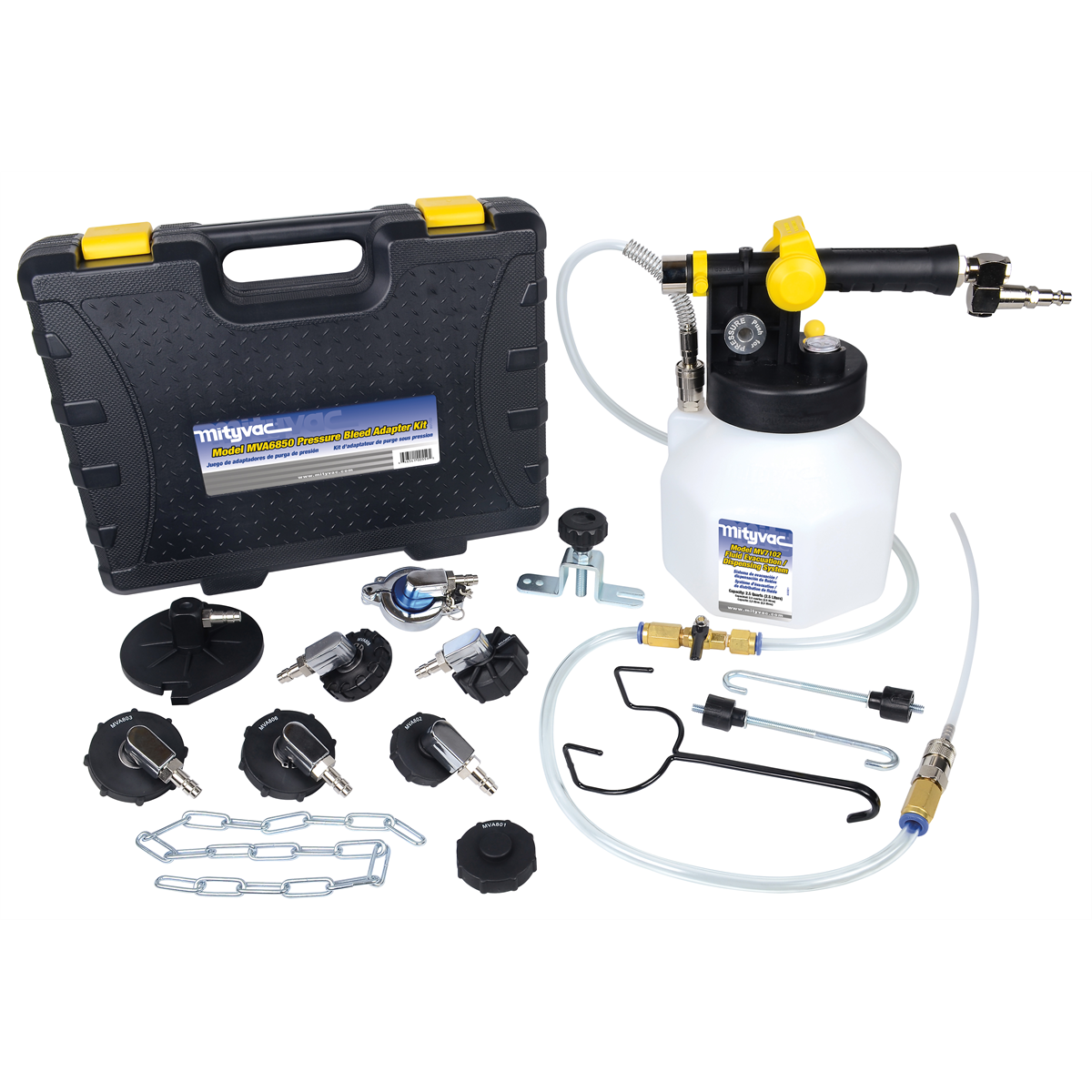 Mityvac Pressure Bleed Kit for Bleeding Hydraulic Brake and Clutches