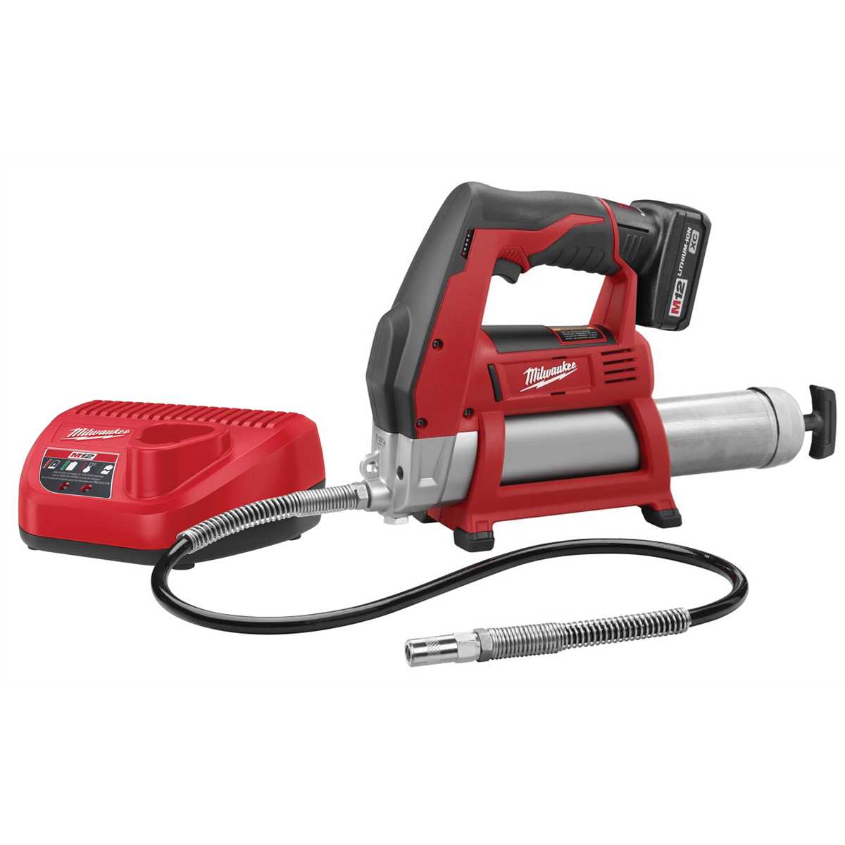 Milwaukee Tool M12 Cordless LITHIUM-ION Grease Gun Kit