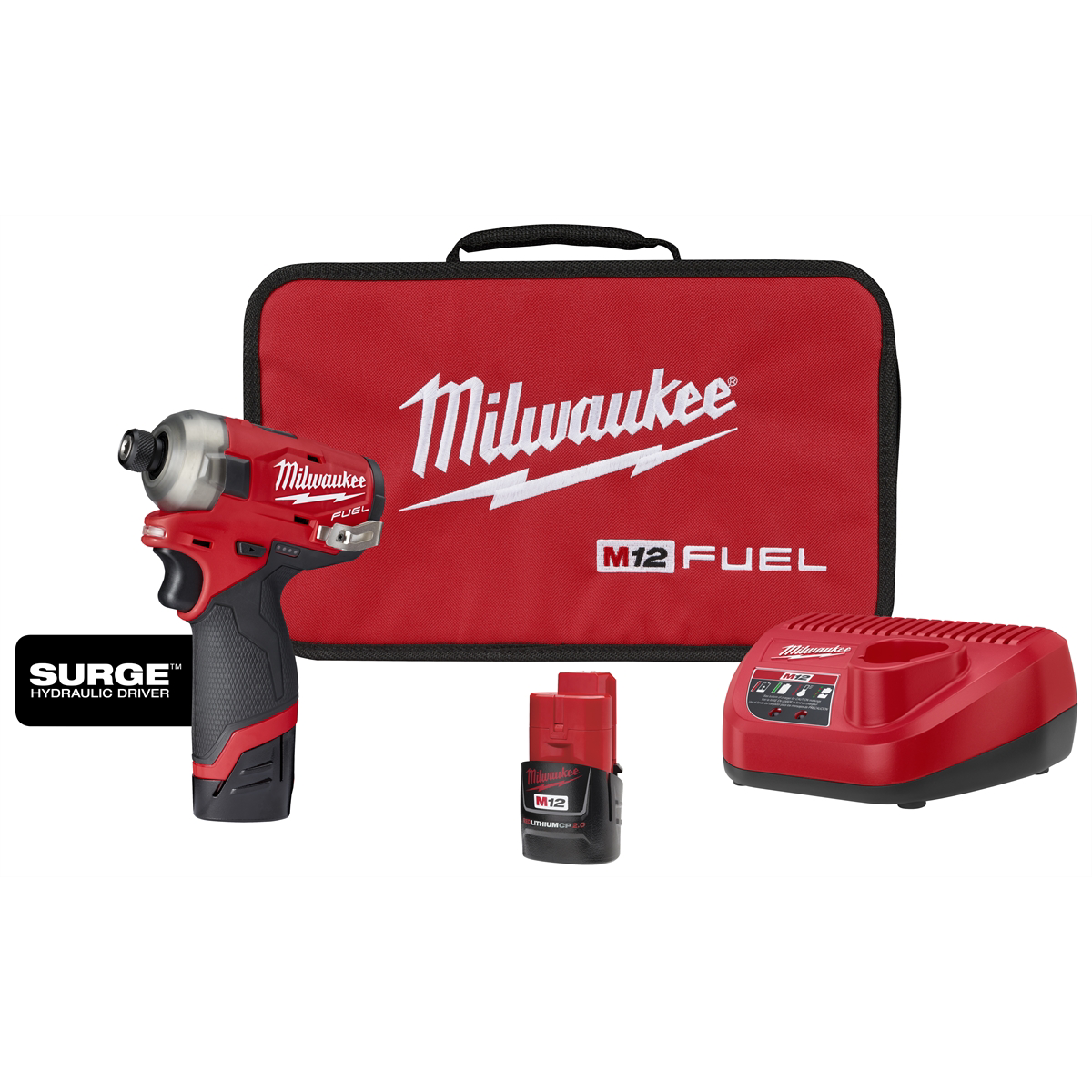 Milwaukee Tool M12 FUEL SURGE 1/4" Hex Hydraulic Driver Kit