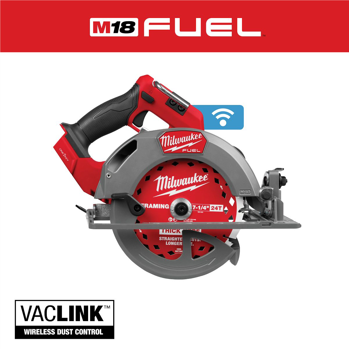 Milwaukee M18 FUEL 7.25 Circular Saw w OK