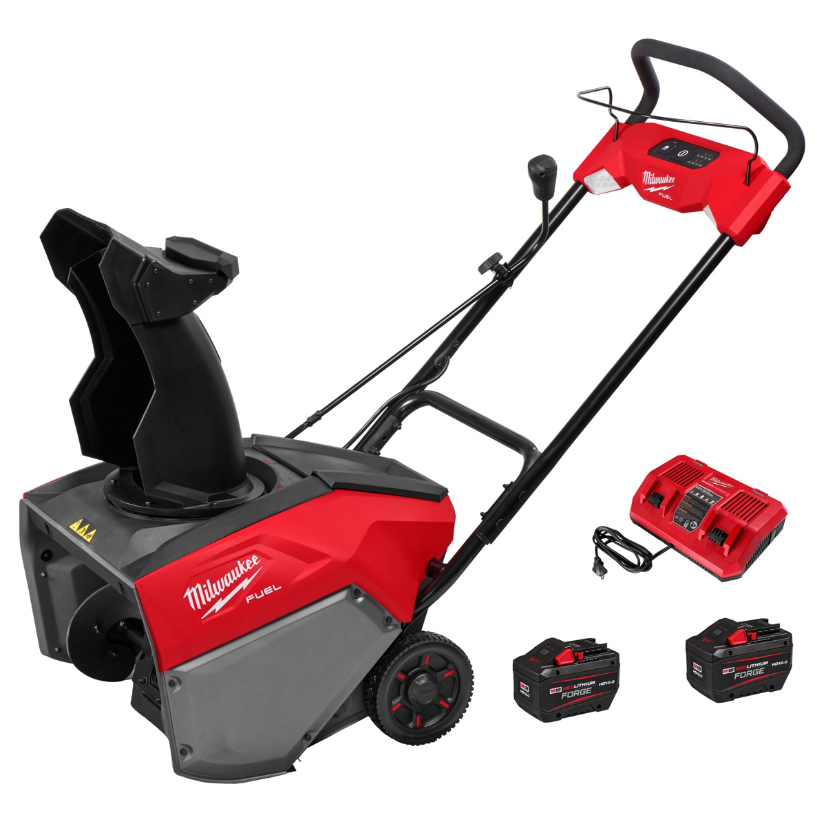 Milwaukee Tool M18 FUEL 21 Auger Propelled Dual Battery Single Stage Snow Blower Kit