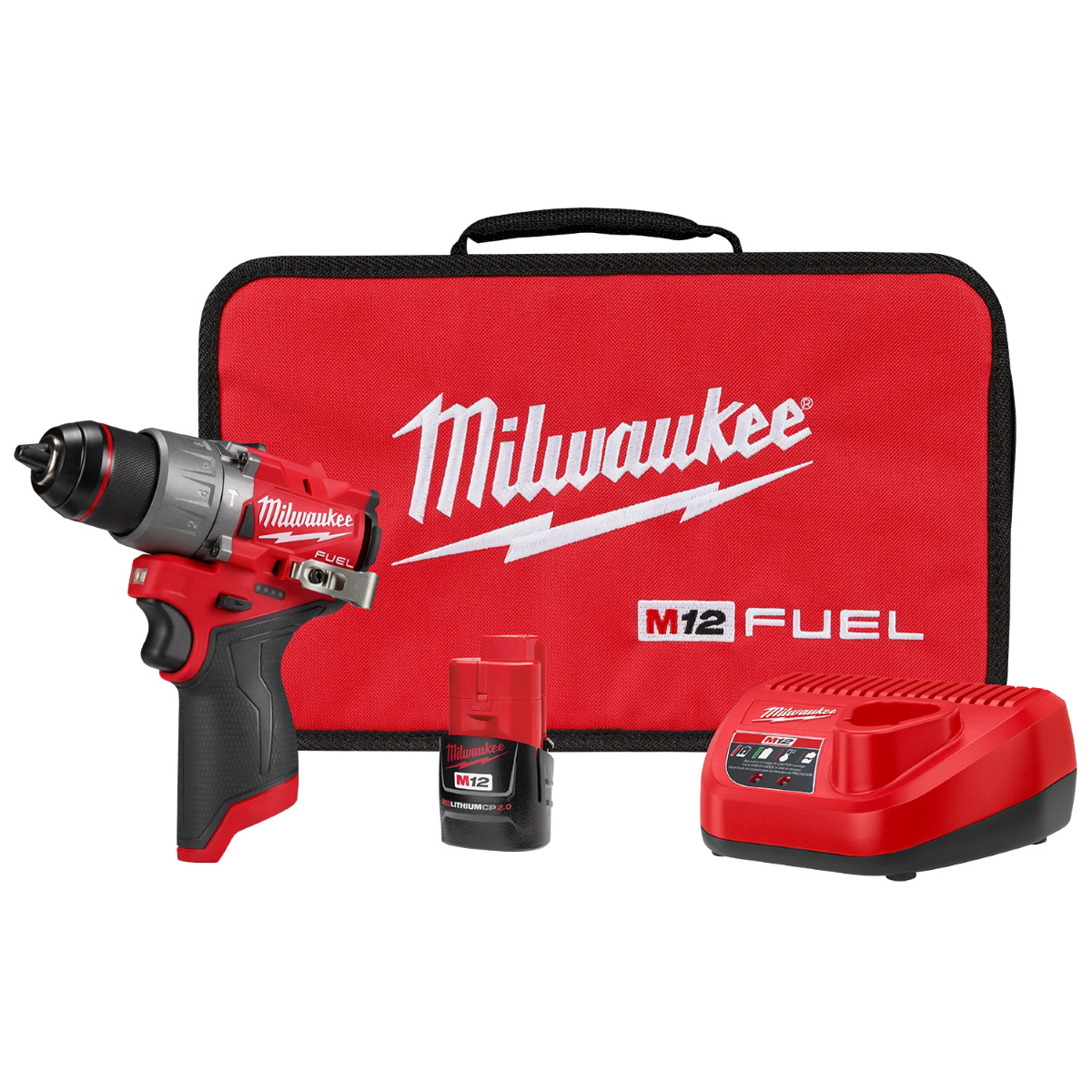 Milwaukee Tool M12 FUEL 1/2 Hammer Drill/Driver Kit