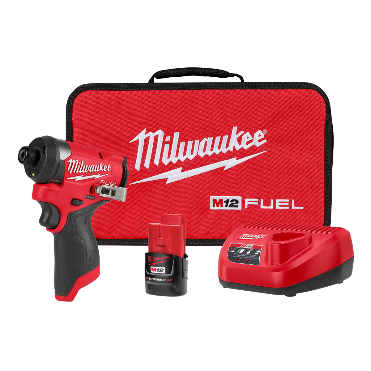Milwaukee Tool M12 FUEL 1/4 Hex Impact Driver Kit