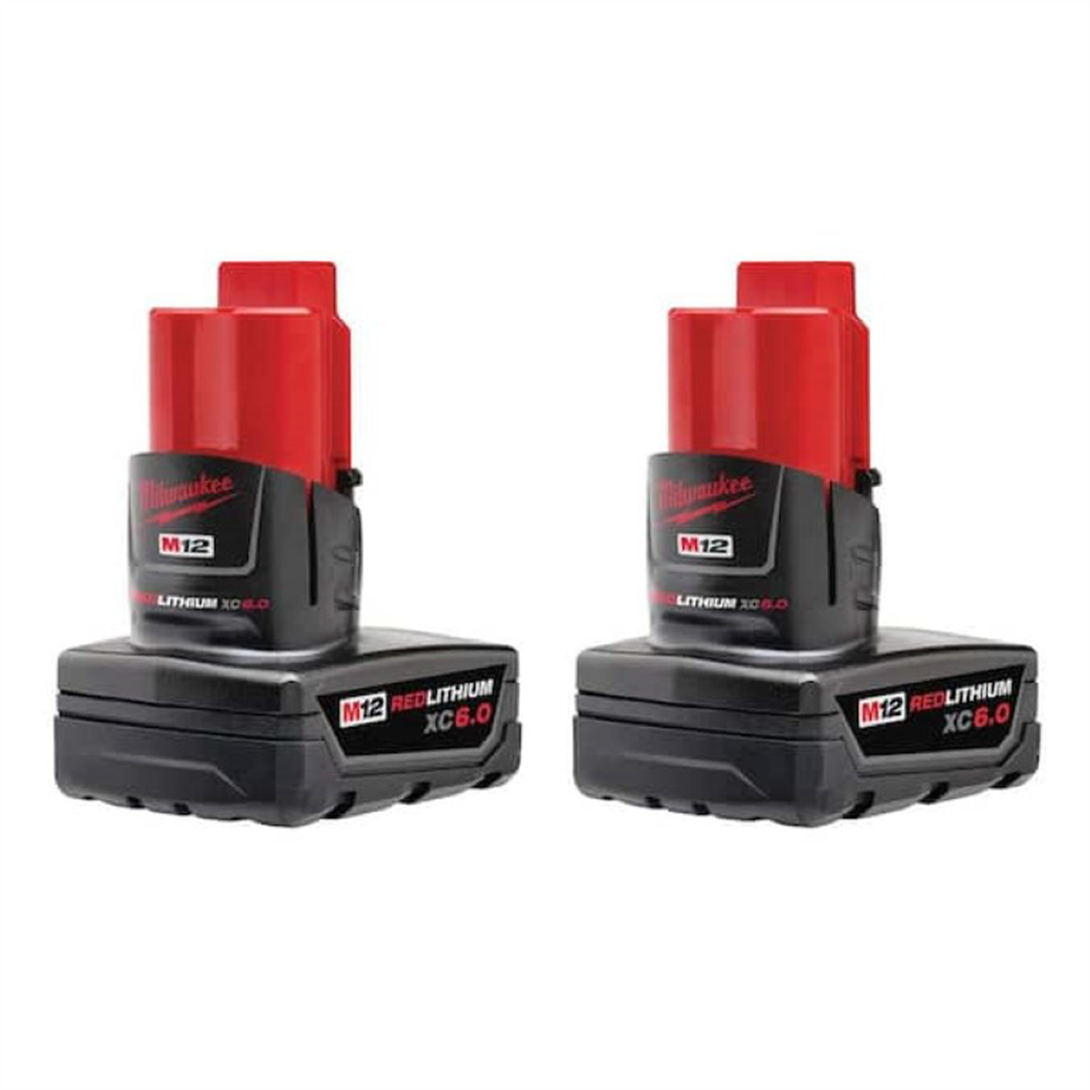 Milwaukee Tool M12 REDLITHIUM XC High Capacity 6.0AH BATTERY 2PK