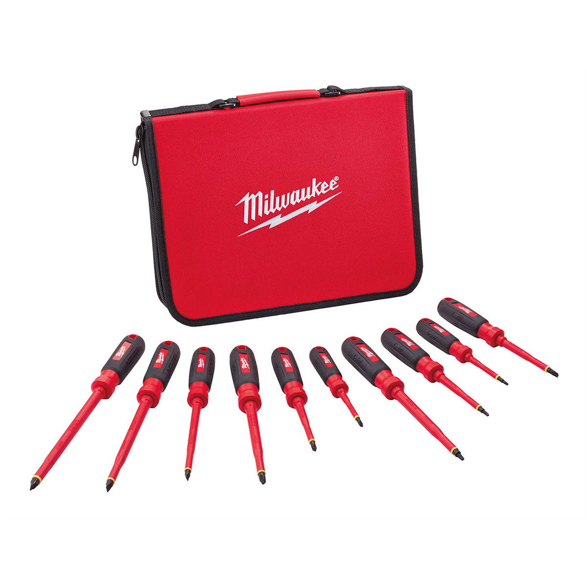 Milwaukee Tool 10 PC 1000V Insulated Screwdriver Set w/ EVA Foam Case