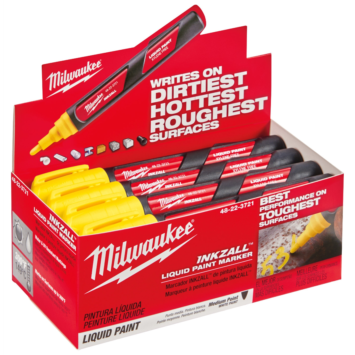 Milwaukee Tool INKZALL Yellow Liquid Paint Marker